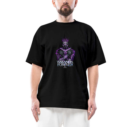 Black Panther Wakanda Forever Power Oversize Siyah Tişört