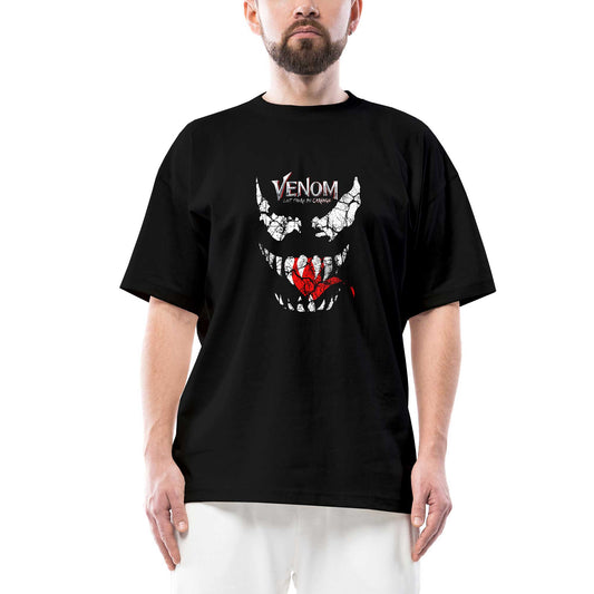 Venom Let There be Carnage Oversize Siyah Tişört