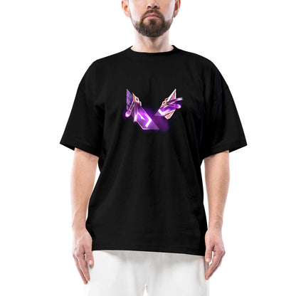 Valorant Reyna Logo Oversize Siyah Tişört