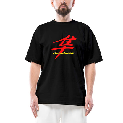 Hayabusa Logo Oversize Siyah Tişört