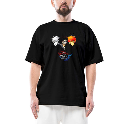 Bleach This War Within Oversize Siyah Tişört