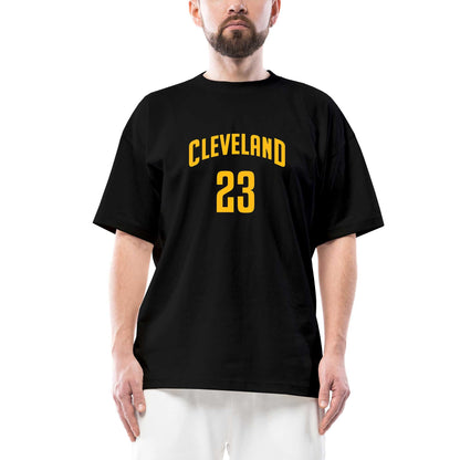 Cleveland 23 Oversize Siyah Tişört