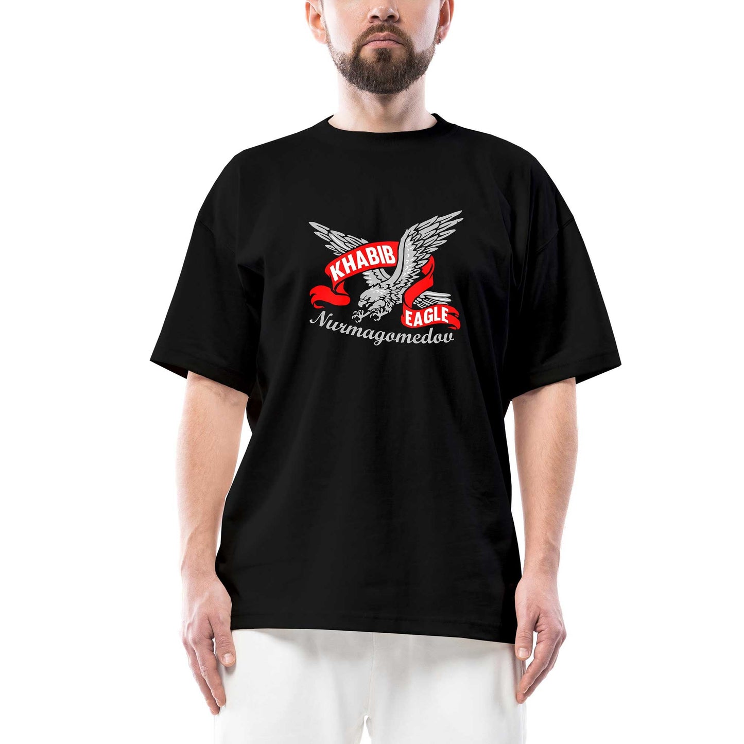 UFC Khabib Eagle Oversize Siyah Tişört