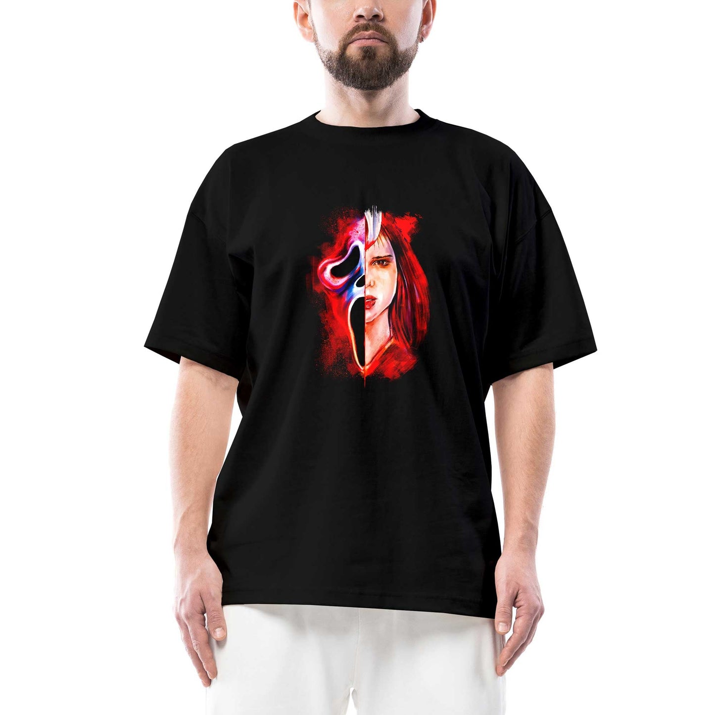 Scream Blood Oversize Siyah Tişört