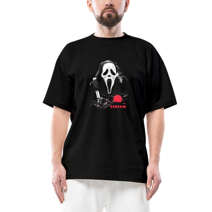 Scream Town Oversize Siyah Tişört