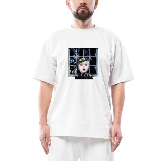 Korn Hypocrites Oversize Beyaz Tişört