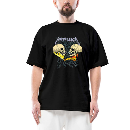 Metallica Sad But True Oversize Siyah Tişört