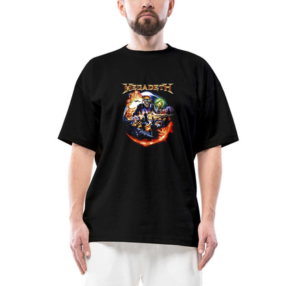 Megadeth Judge Skull Oversize Siyah Tişört
