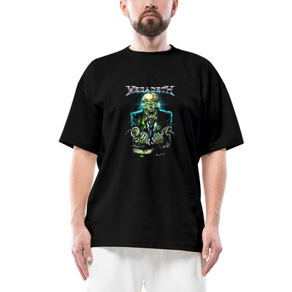 Megadeth Skull Riot Oversize Siyah Tişört