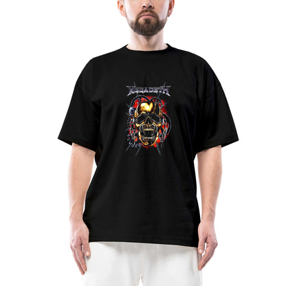 Megadeth Skull Slave Oversize Siyah Tişört