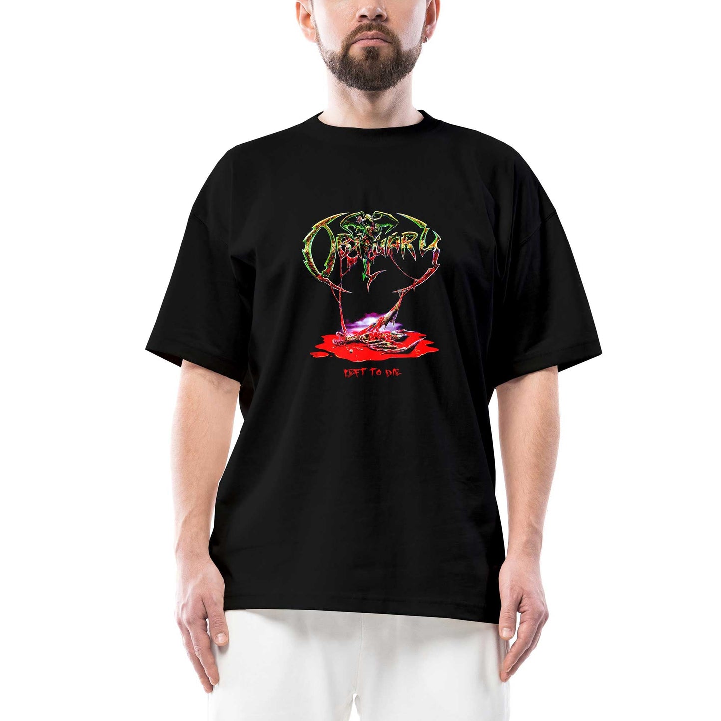 Obituary Life To Die Oversize Siyah Tişört