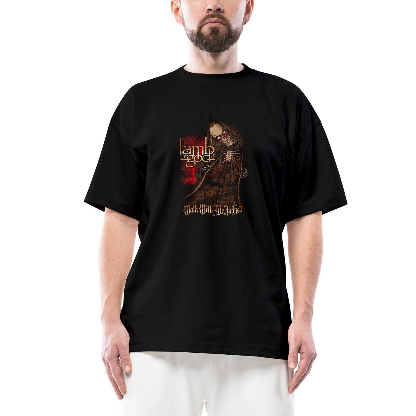 Lamb Of God Oversize Siyah Tişört