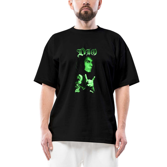 Dio Face Oversize Siyah Tişört