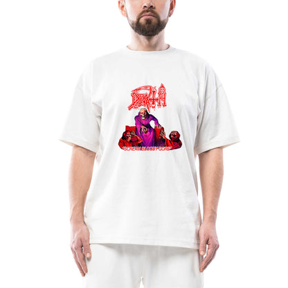 Death Scream Bloody Gore Oversize Beyaz Tişört