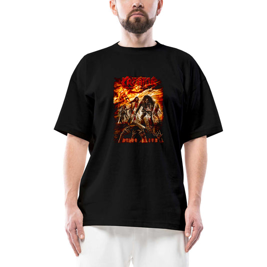 Kreator Dying Alive Oversize Siyah Tişört
