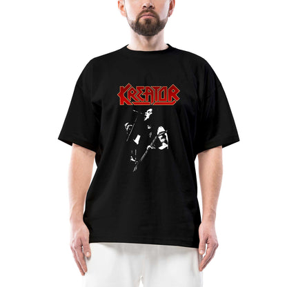 Kreator United in Hate Oversize Siyah Tişört