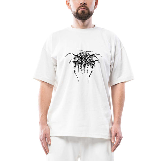 Darkthrone Logo2 Oversize Beyaz Tişört