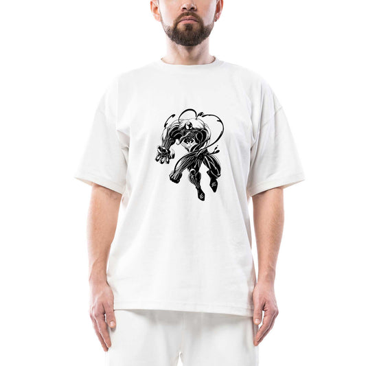 Venom Oversize Beyaz Tişört