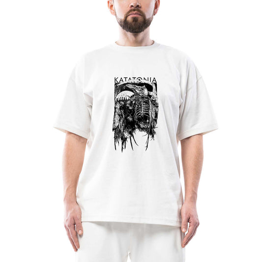 Katatonia Dead Eagle Oversize Beyaz Tişört