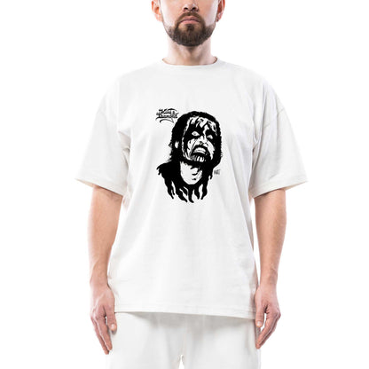 King Diamond Hart Oversize Beyaz Tişört