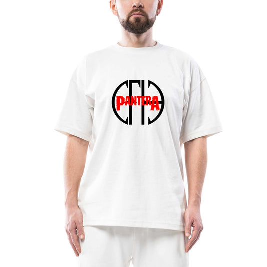 Pantera Figure 2 Oversize Beyaz Tişört