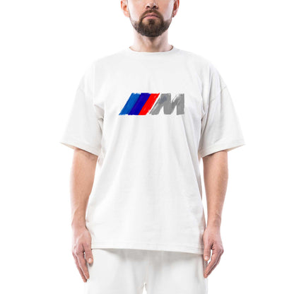 BMW M Power Brush Oversize Beyaz Tişört