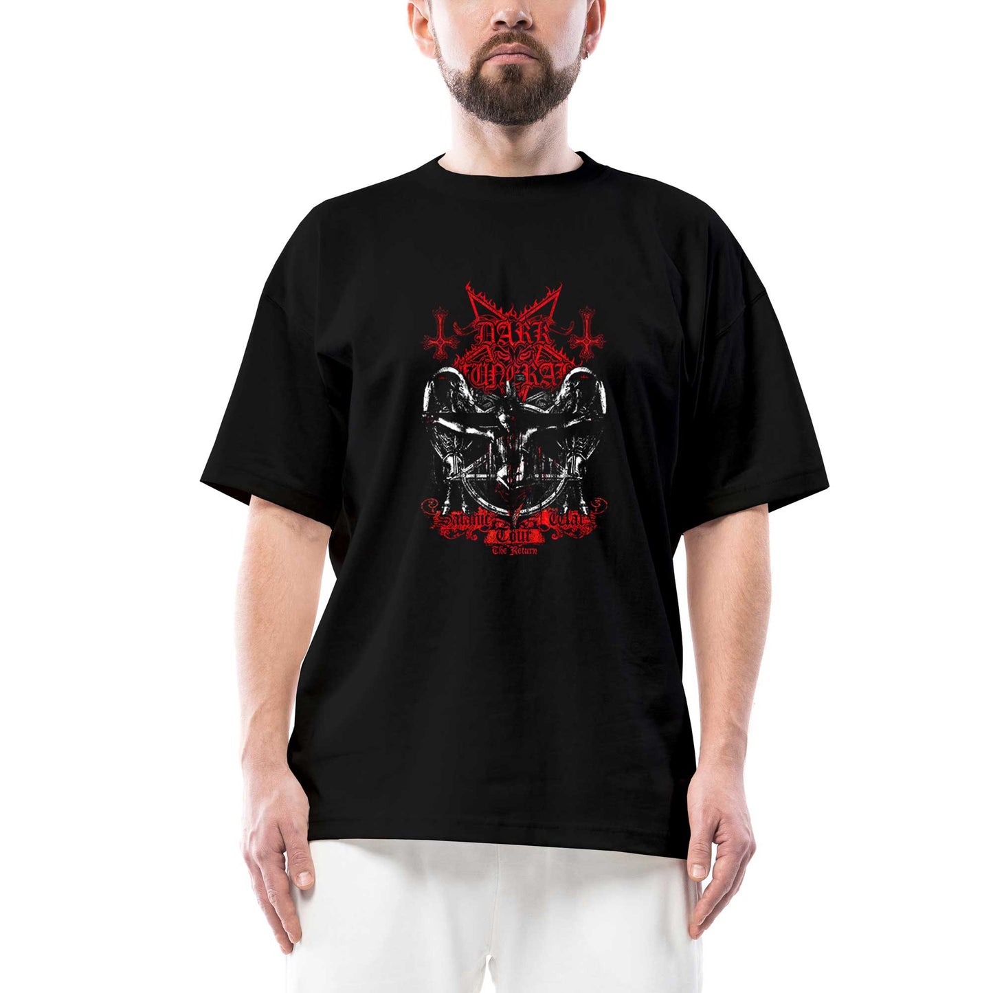 Dark Funeral Tour Oversize Siyah Tişört