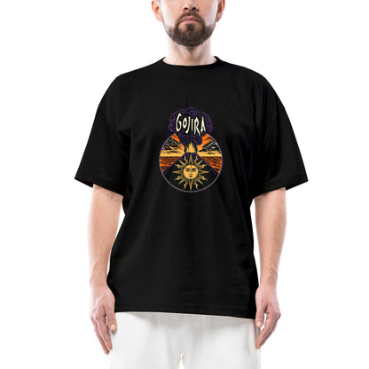 Gojira Design Oversize Siyah Tişört