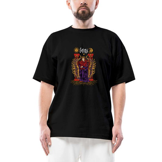 Gojira İllustrator Oversize Siyah Tişört