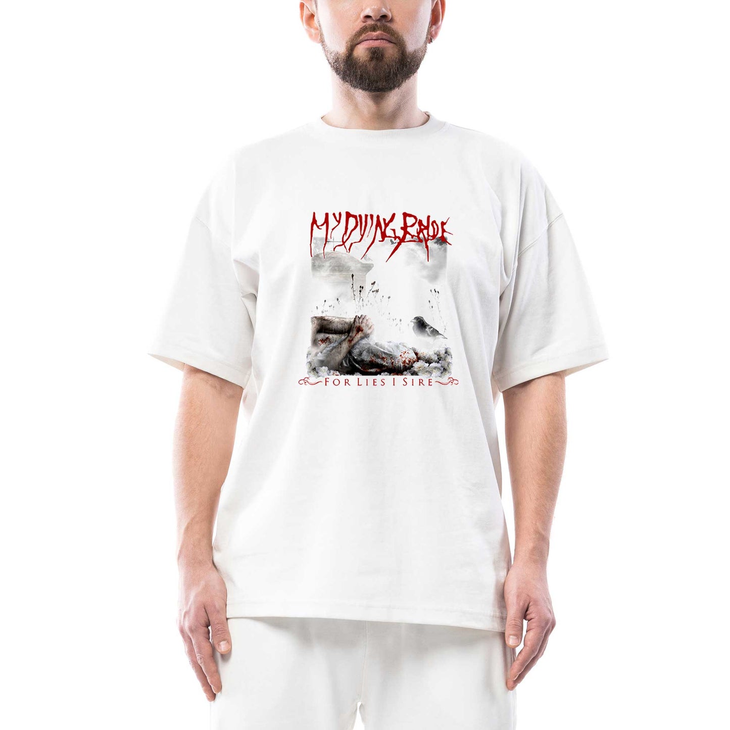 My Dying Bride For Lies i Sire Oversize Beyaz Tişört