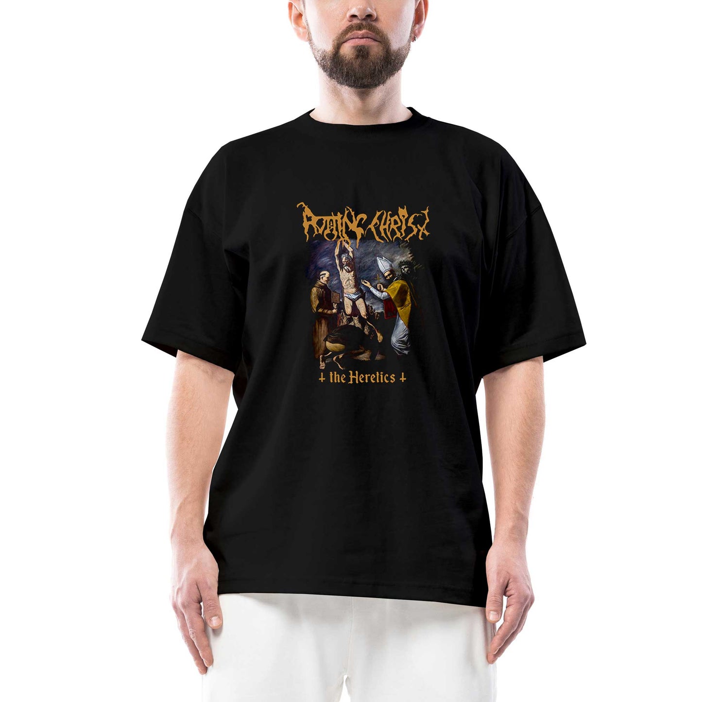 Rotting Christ The Heretics Oversize Siyah Tişört
