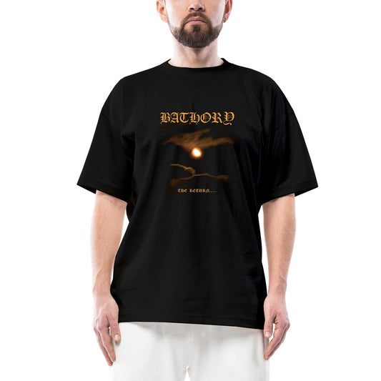 Bathory the Return Oversize Siyah Tişört