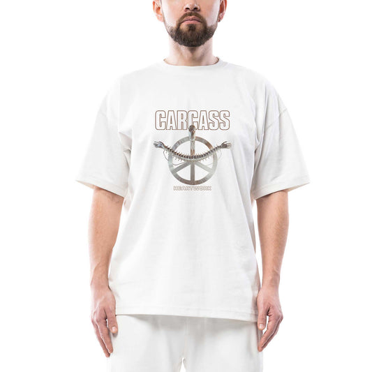 Carcass Heartwork Oversize Beyaz Tişört