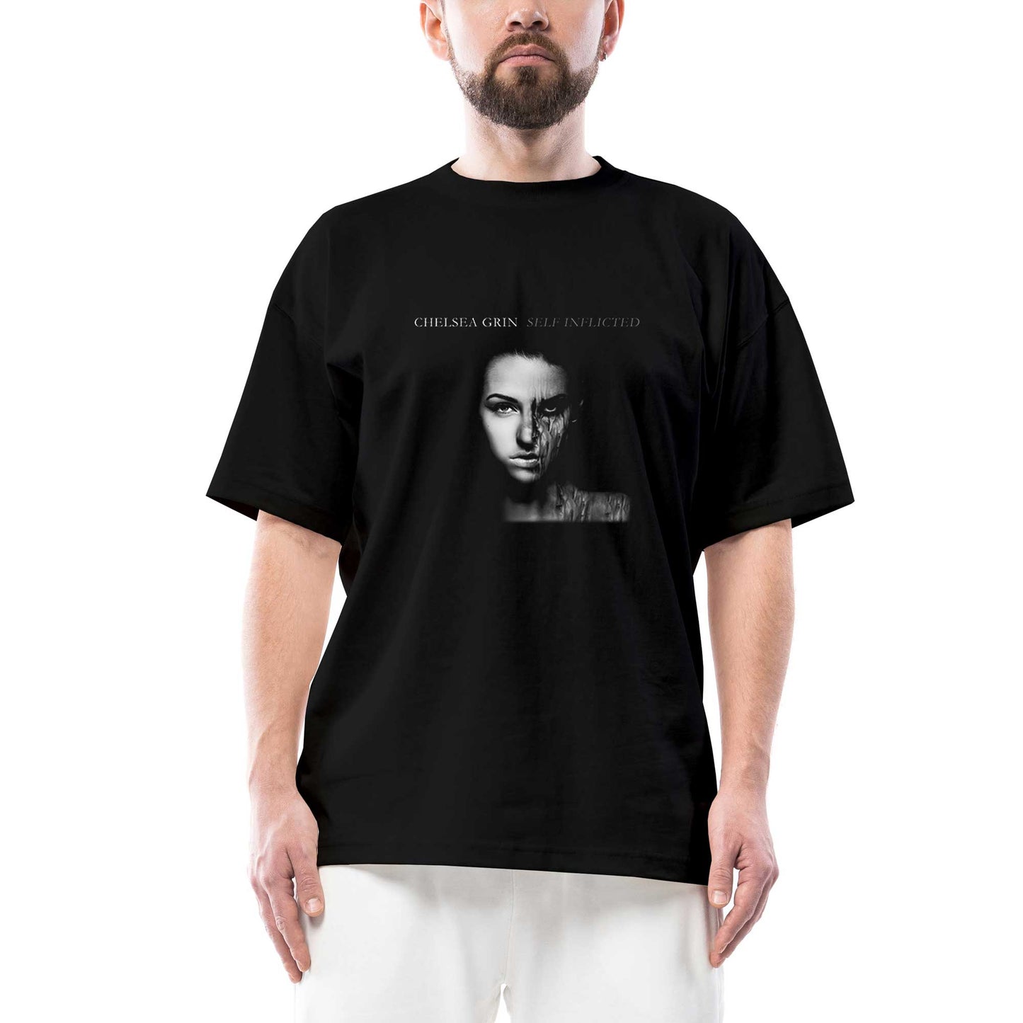 Chelsea Grin Self İnflicted Oversize Siyah Tişört