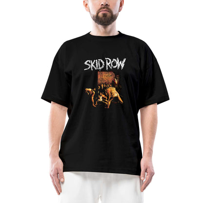 Skid Row Slave To The Grind Oversize Siyah Tişört