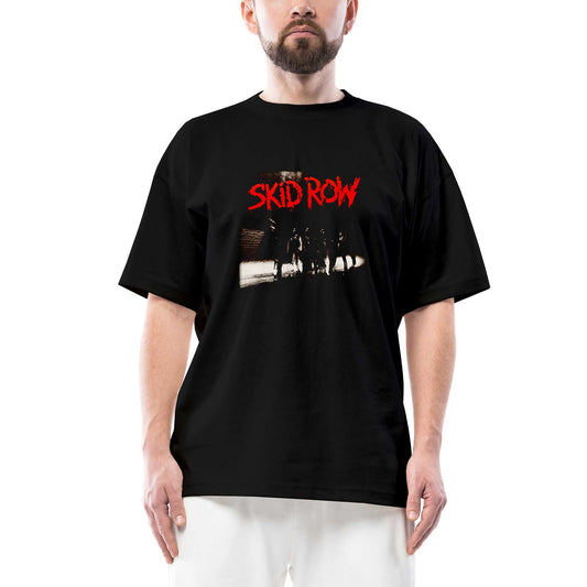 Skid Row Albüm Oversize Siyah Tişört
