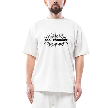 Coal Chamber Logo Oversize Beyaz Tişört