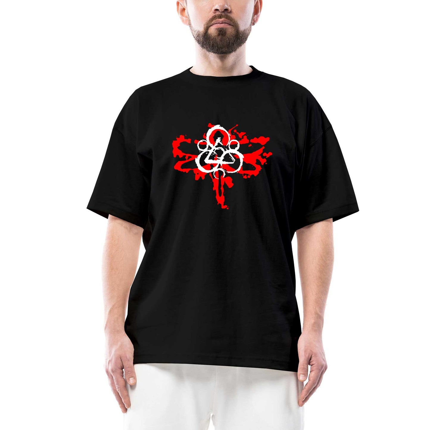 Coheed and Cambria Butterfly Logo Oversize Siyah Tişört