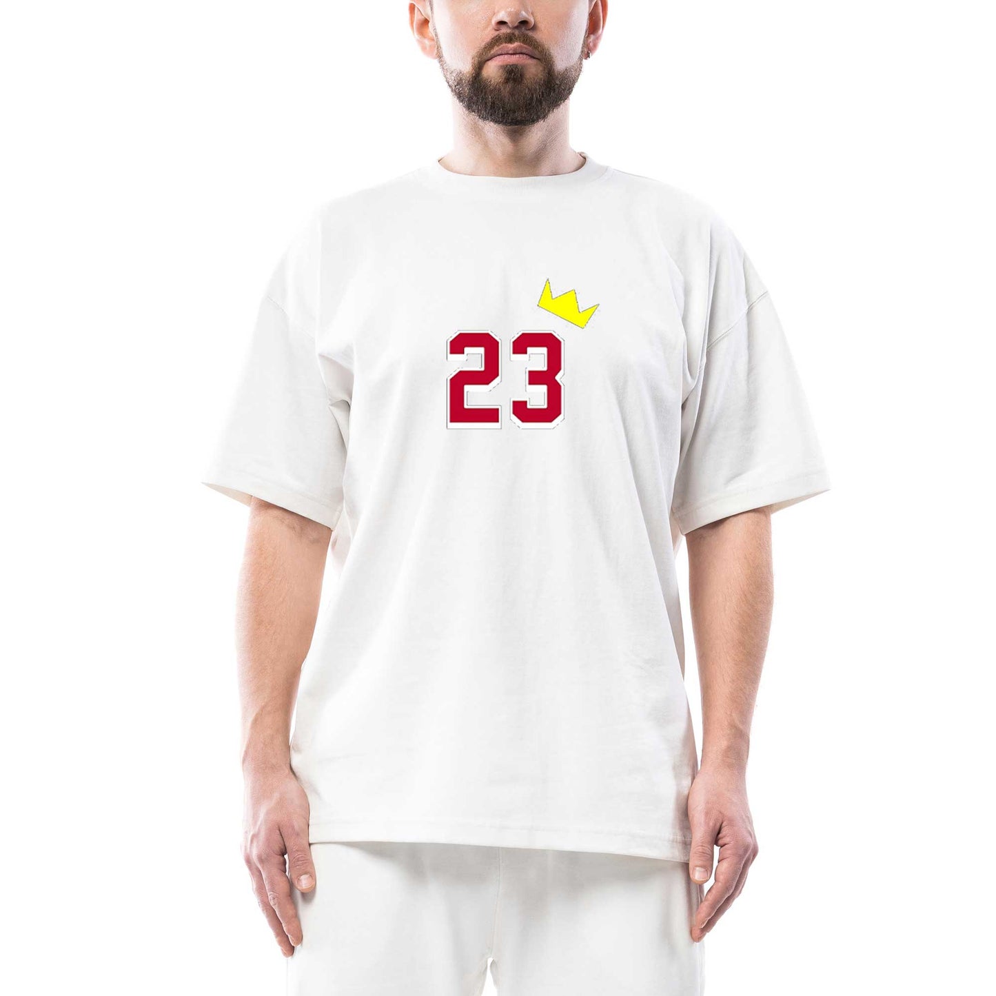 Michael Jordan 23 King Oversize Beyaz Tişört