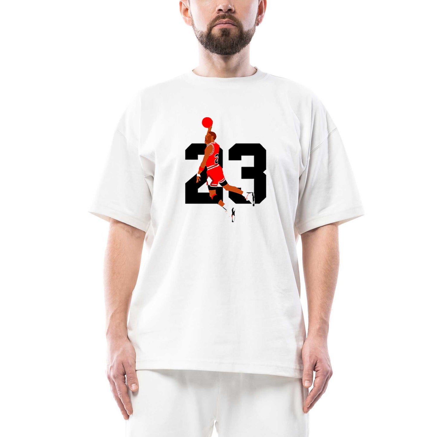 Michael Jordan Smac Oversize Beyaz Tişört