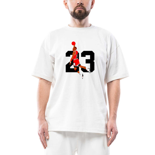 Michael Jordan Smac Oversize Beyaz Tişört