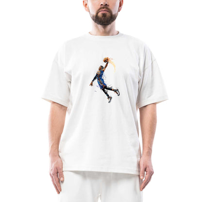 OKC Russell Westbrook Oversize Beyaz Tişört
