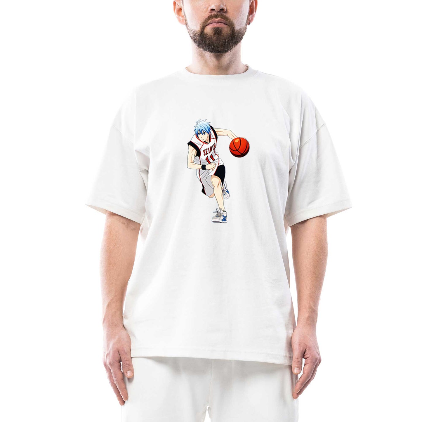Baller Anime Seirin Oversize Beyaz Tişört