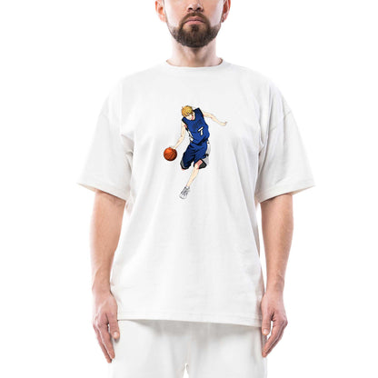 Anime 7 Baller Oversize Beyaz Tişört