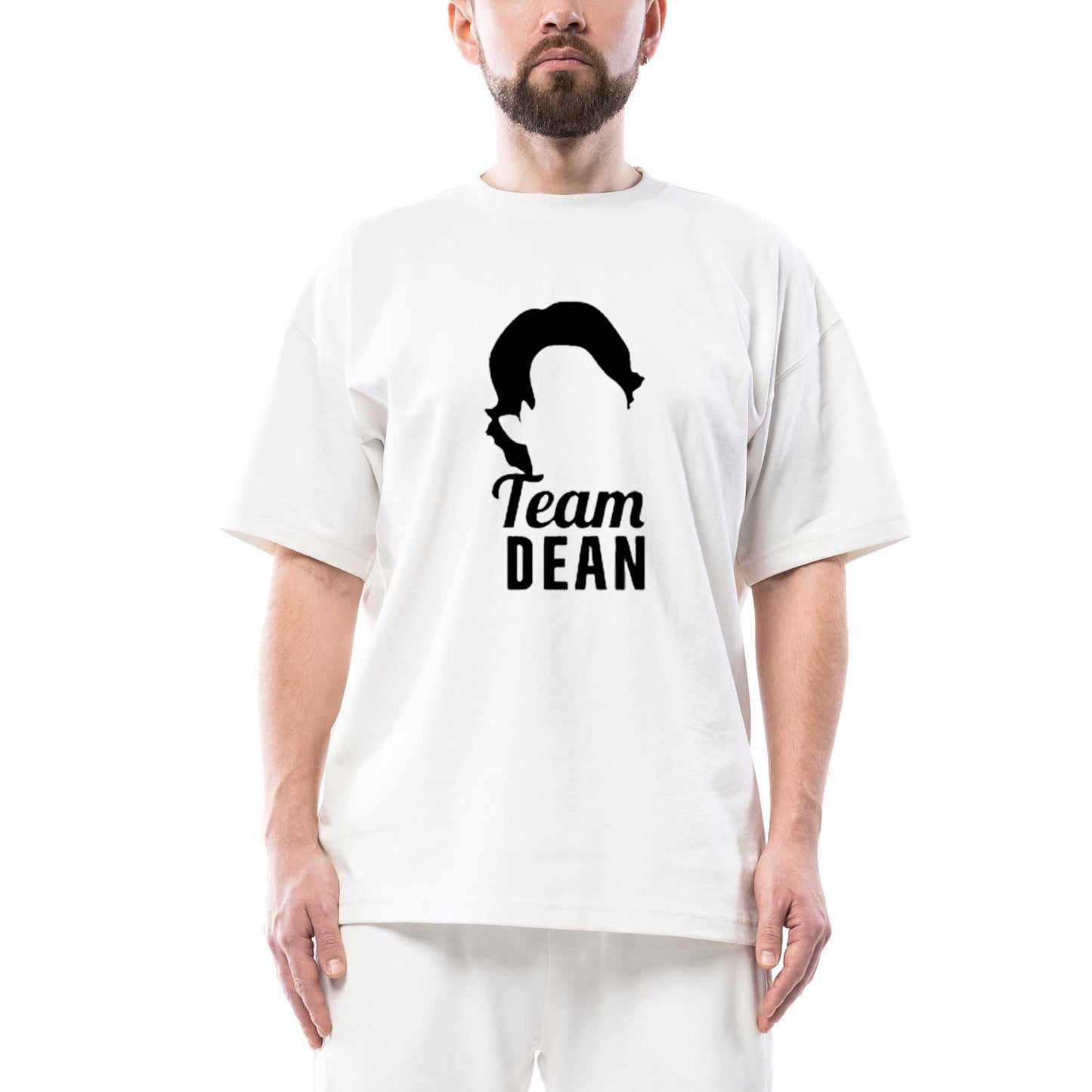 Glimore Girls Team Dean Oversize Beyaz Tişört