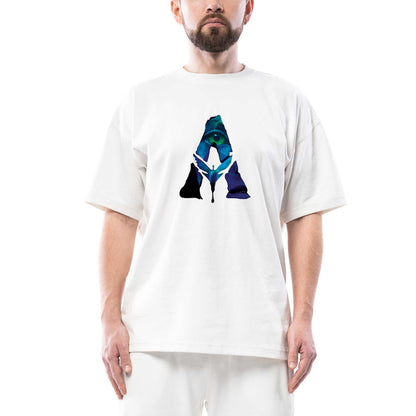 Avatar The Way Of Water Logo Oversize Beyaz Tişört