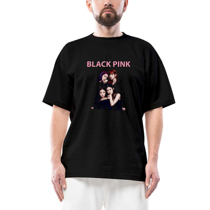 Blackpink Siluet Oversize Siyah Tişört