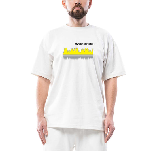 Covenant Modern Ruin Oversize Beyaz Tişört