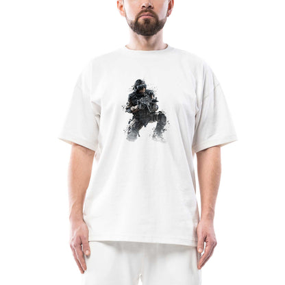 Call Of Duty Combatant Oversize Beyaz Tişört