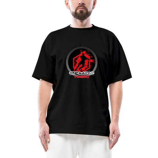 Crysis Wars Logo Oversize Siyah Tişört